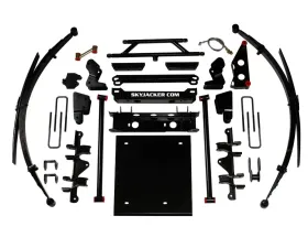 Skyjacker 4.5-6inch Independent Front Suspension with Black MAX Shocks 6 Lug Wheels GM 1993-1998