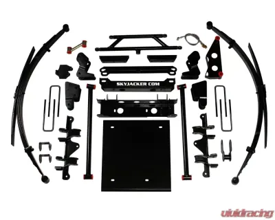 Skyjacker 4.5-6inch Independent Front Suspension with Black MAX Shocks 6 Lug Wheels GM 1993-1998 - C4636KS-B