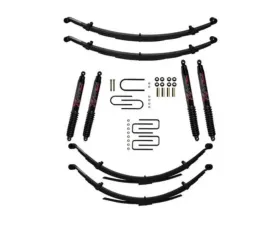 Skyjacker 4inch Softride Suspension Lift Kit with Rear S and Black MAX Shocks Dodge 1975-1993