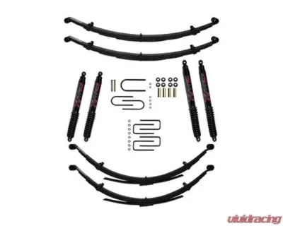 Skyjacker 4inch Softride Suspension Lift Kit with Rear S and Black MAX Shocks Dodge 1975-1993 - D400BKS-B