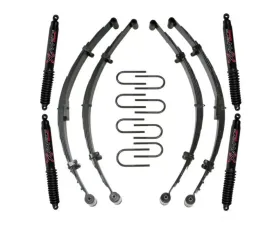 Skyjacker 3.5-4inch Softride Suspension Lift Kit with Black MAX Shocks Jeep CJ5 | CJ7 | Scrambler 1976-1986