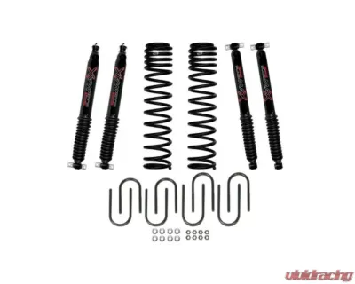 Skyjacker 3inch Dual Rate Long Travel Suspension Lift Kit with Black Max Shock Jeep Cherokee XJ 1984-2001 - JC3158SBLT