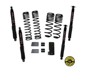 Skyjacker 2-2.5inch Long Travel Lift Kit with Black Max Shocks Jeep Wrangler JK 2-Door 4WD 2007-2018