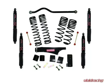 Skyjacker 3.5-4inch Long Travel Lift Kit with Black Max Shocks Jeep Wrangler JK 2-Door 4WD 2007-2018 - JK35BPBLT
