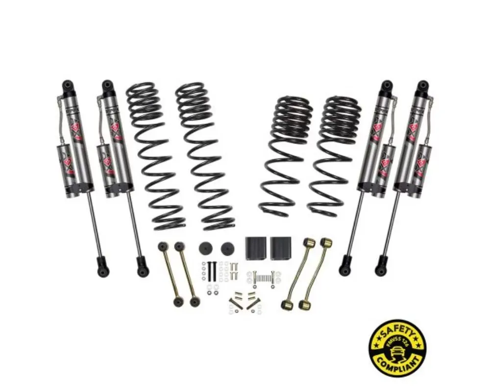 Skyjacker 2.5inch Suspension Lift System with Dual Rate Long Travel Coil Spring Jeep Wrangler JL 2019+ - JL25BKXLT