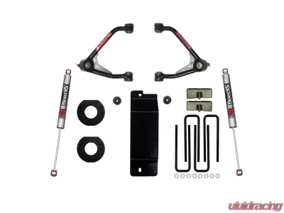 Skyjacker 3.5-4" Lift Steel Upper Control Arm Lift Kit w/ Monotube M9500 Rear Shocks Chevrolet | GMC 1500 2014-2016 - C14350PAM