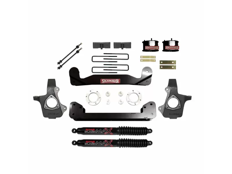 Skyjacker 4" Suspension Lift Kit w/ Black MAX Shocks Chevrolet | GMC 1500 2014-2016 - C14460PK-B