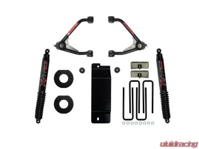 Skyjacker 3.5-4" Lift Upper Control Arm Lift Kit w/ Black Max B8500 Rear Shocks Chevrolet | GMC 1500 2017-2018 - C17350PAB