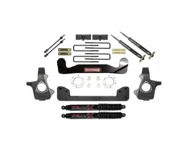 Skyjacker 3.5-4" Suspension Lift Kit w/ Black MAX Shocks GMC | Chevrolet Silverado 1500 2007-2013
