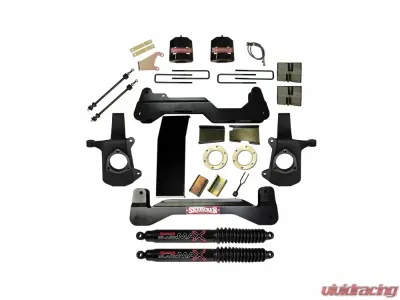 Skyjacker 6" Suspension Lift Kit w/ Black MAX Shocks GMC | Chevrolet Silverado 1500 2007-2013 - C7660PK-B