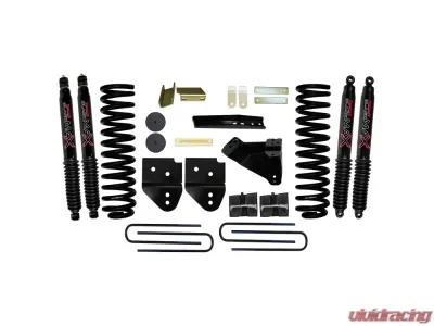 Skyjacker 4" Suspension Lift Kit w/ 4-Link Kit & Black MAX Shocks Ford F-350 Diesel 2011-2014 - F114524KH-B