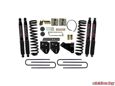 Skyjacker 6" Suspension Lift Kit w/ 4-Link Kit & Black MAX Shocks Ford F-350 Diesel 2011-2012 - F116524KH-B