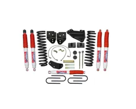 Skyjacker 4" Suspension Lift Kit w/ 4-Link Kit & Nitro Shocks Ford F-250 Super Duty 2005-2007