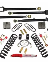 Skyjacker 4" Suspension Lift Kit w/ 4-Link Kit Ford F-350 Super Duty Diesel 2005                                     - F54024K3 - Image 2