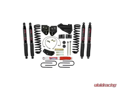 Skyjacker 4" Suspension Lift Kit w/ Black MAX Shocks Ford F-250 | F-350 4WD Diesel 2005-2007 - F5451K-B
