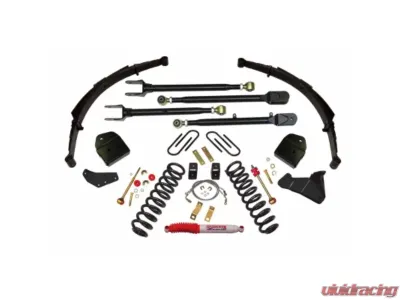 Skyjacker 4" Suspension Lift System w/ Hydro Shocks & 4-Link Conversion Ford F-250 2005-2007 - F54524KS-H