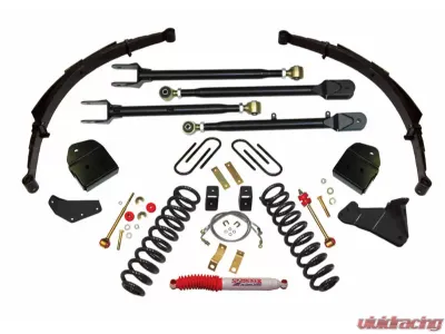 Skyjacker 4" Suspension Lift System w/ 4-Link Kit Ford F-350 Super Duty Diesel 2005 - F54524KS3