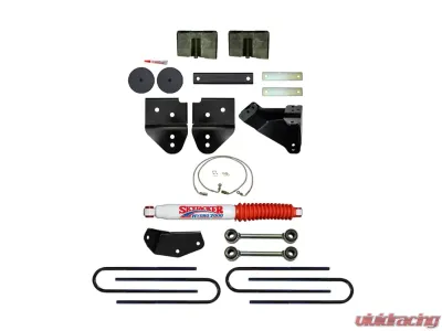 Skyjacker 4" Suspension Lift Kit w/ Hydro 7000 Shocks & 4-Link Kit Ford F-350 2008-2010 - F84024KH-H