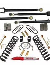Skyjacker 6" Suspension Lift Kit w/ 4-Link Kit & Black MAX Shocks Ford F-250 Diesel 2008-2010                                     - F86524K-B - Image 5