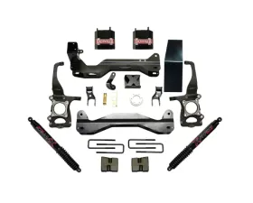 Skyjacker 4.5" Front Strut Spacer Kit w/ Black MAX Shocks Ford F-150 2009-2014