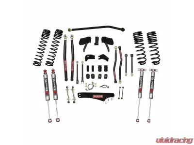 Skyjacker 7" Dual Rate Long Travel Long Arm Suspension Lift Kit w/ M95 Monotube Shocks Jeep Wrangler (JK) 2007-2018 - JK70LKLT-SX-M