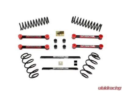Skyjacker 2.5" Suspension Lift Kit w/ Black MAX Shocks Jeep Wrangler 2003-2006 - TJ253KU-B