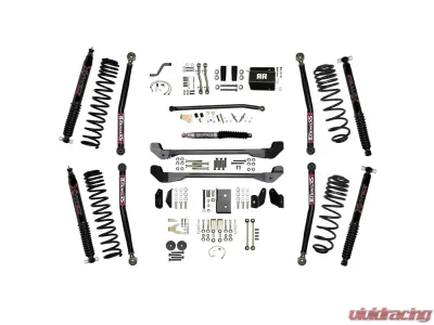 Skyjacker 6" Long Arm Suspension Lift Kit Rock Ready 1 Series w/ Black MAX Shocks Jeep Wrangler (TJ) 1997-2006 - TJ60RR1LTK-B