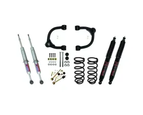 Skyjacker 3inch Upper A-Arm Kit with Performance Struts and Rear Coils Black MAX Shocks