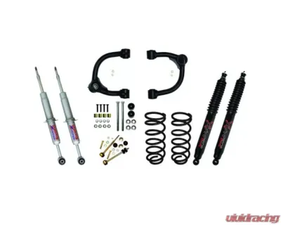 Skyjacker 3inch Upper A-Arm Kit with Performance Struts and Rear Coils Black MAX Shocks - T4330STUB