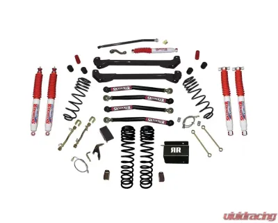 Skyjacker 4inch Dual Rate Long Travel Coils Long Arm RR1 Lift Kit with Hydro 7000 Shocks Jeep TJ 1997-2006 - TJ40RR1LTK-H