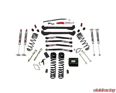 Skyjacker 4inch Dual Rate Long Travel Coils Long Arm RR1 Lift Kit with M95 Monotube Shocks Jeep TJ 1997-2006 - TJ40RR1LTK-M