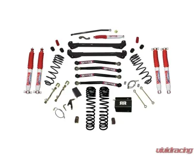 Skyjacker 4inch Dual Rate Long Travel Coils Long Arm RR1 Lift Kit with Nitro Shocks Jeep TJ 1997-2006 - TJ40RR1LTK-N