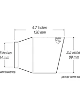 ARK Performance 3.5 inch ET005 Universal Exhaust Burnt Tip                                     - TIP005-1 - Image 4