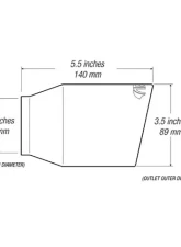 ARK Performance 3.5 inch ET007 Universal Exhaust Burnt Tip                                     - TIP007-1 - Image 5