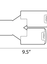 ARK Performance 3.5 inch Stainless Steel Driver Side Slip-On Dual Tips                                     - TIP4-SS3.5LH - Image 2