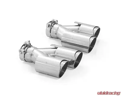 ARK Performance 3.5 inch Stainless Steel Driver Side Slip-On Dual Tips - TIP4-SS3.5LH