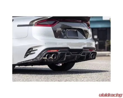 ARK Carbon Fiber Rear Full Diffuser Replacement Kia Stinger 2018-2023 - CF08-DICF