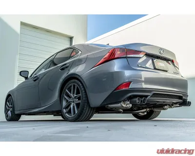 ARK Performance Front Pipe Grip Exhaust System with HFC & Carbon Fiber Tips for Lexus IS350 RWD 2017-2020 - SM1500-4417GC
