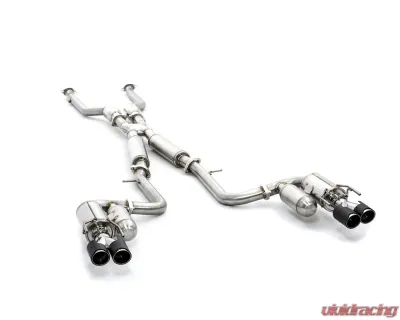 ARK Performance Front Pipe Grip Exhaust System with HFC & Carbon Fiber Tips for Lexus IS350 RWD 2017-2020 - SM1500-4417GC