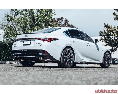 ARK Performance Catted Front Pipe Grip Exhaust System with HFC & Carbon Fiber Tips for Lexus IS350 AWD 2021+ - SM1502-2210GC