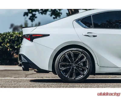 ARK Performance Catted Front Pipe Grip Exhaust System with HFC & Carbon Fiber Tips for Lexus IS350 AWD 2021+ - SM1502-2210GC