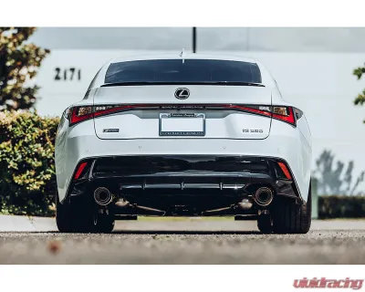 ARK Performance Catted Front Pipe Grip Exhaust System with HFC & Carbon Fiber Tips for Lexus IS350 AWD 2021+ - SM1502-2210GC