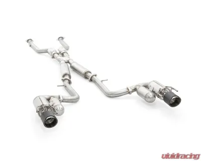 ARK Performance Catted Front Pipe Grip Exhaust System with HFC & Carbon Fiber Tips for Lexus IS350 AWD 2021+ - SM1502-2210GC