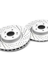 ARK Drilled & Slotted Front Rotors w/ Brembo Brakes Hyundai Genesis Coupe 2010-2016                                     - BR0700-103F - Image 2