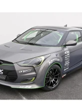 ARK C-FX Fiberglass Rear Wide Over Fenders Hyundai Veloster 2012-2017                                     - CFOF-0703 - Image 2