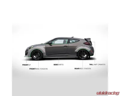ARK C-FX Carbon Fiber Side Skirts Hyundai Veloster 2012-2017 - CFXS-0703