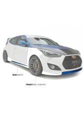 ARK C-FX Fiberglass Front Lip Hyundai Veloster Turbo 2013-2017                                     - FGXL-0703 - Image 2