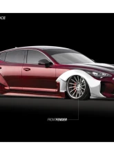 ARK Legato Fiberglass Front Driver Side Over Fender Kia Stinger 2018-2023                                     - SFLC-0811D - Image 7