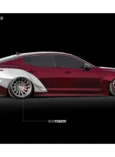 ARK Legato Fiberglass Rear Passenger Side Over Fender Kia Stinger 2018-2023                                     - SFLS-0811P - Image 7