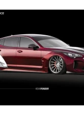 ARK Legato Fiberglass Rear Passenger Side Over Fender Kia Stinger 2018-2023                                     - SFLS-0811P - Image 8